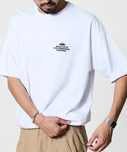 アルクマ × ヨーグレット × FREAK'S STORE 寬鬆版型 後背印花 下襬抽繩 圓領T恤