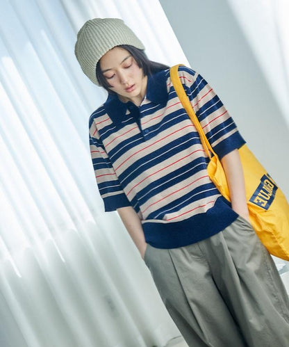 高針距莫爾紗Polo衫 短袖