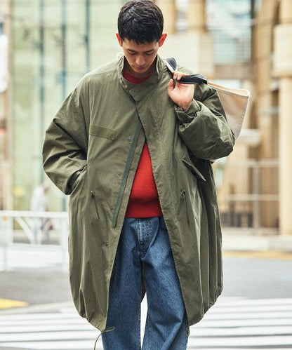 M-65 襯裡套裝派克大衣/外套&絎縫襯裡套裝/2件套/3穿