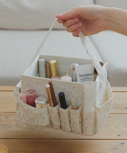 花朵蕾絲化妝品收納盒