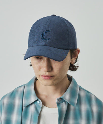 UNISEX 麂皮刺繡Logo棒球帽