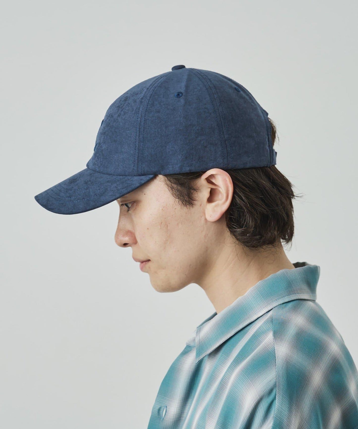 UNISEX 麂皮刺繡Logo棒球帽