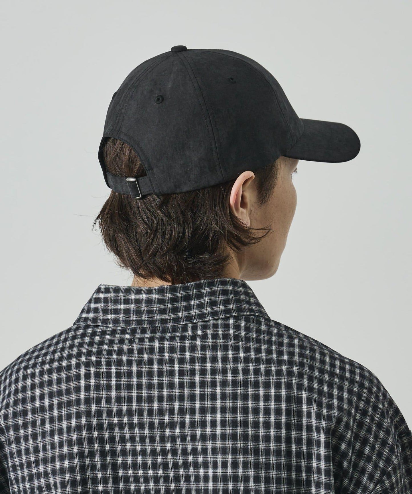 UNISEX 麂皮刺繡Logo棒球帽