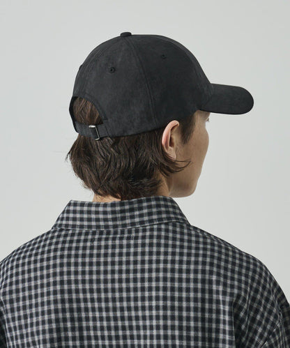 UNISEX 麂皮刺繡Logo棒球帽