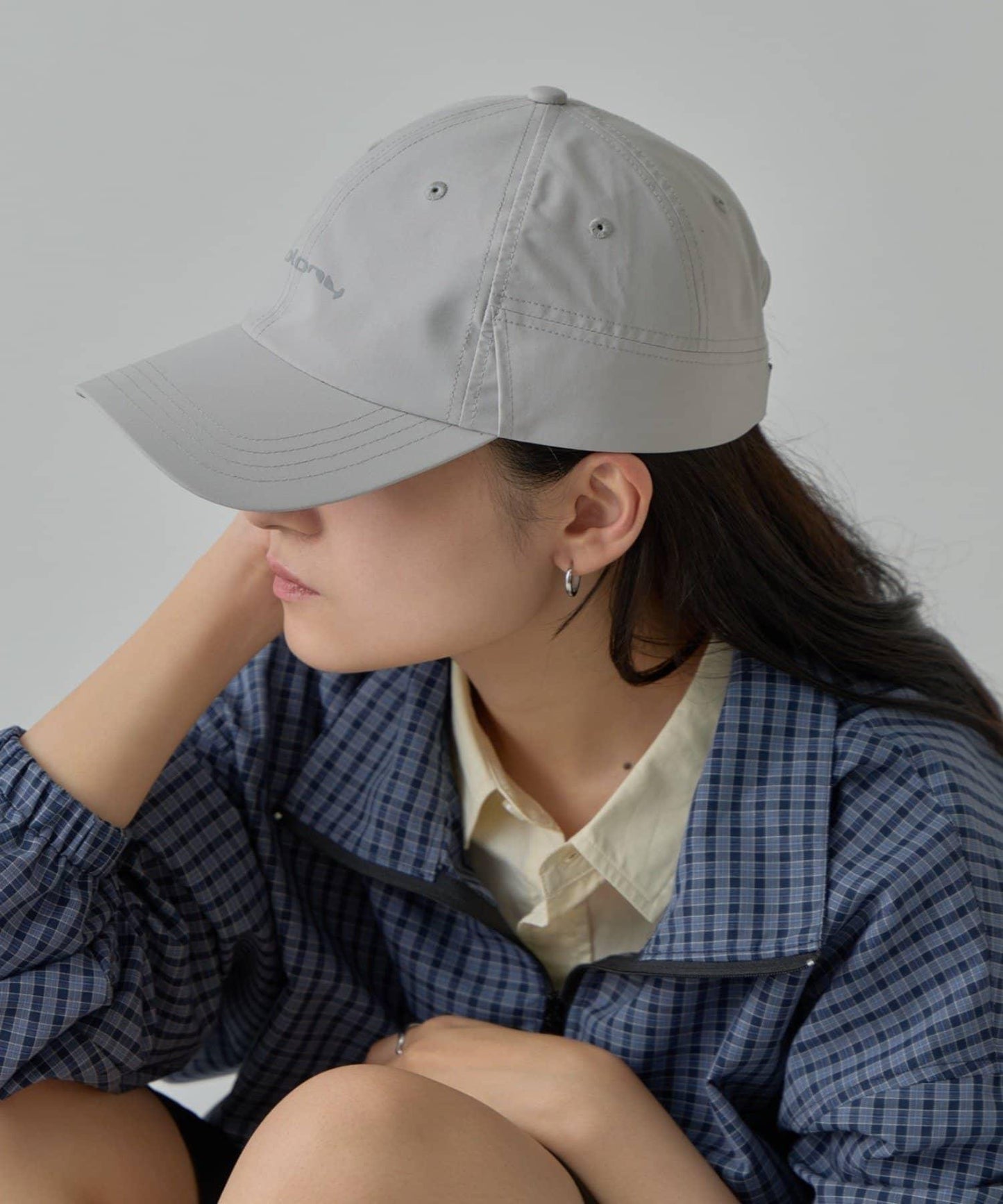 【UNISEX】防潑水反光Logo運動帽