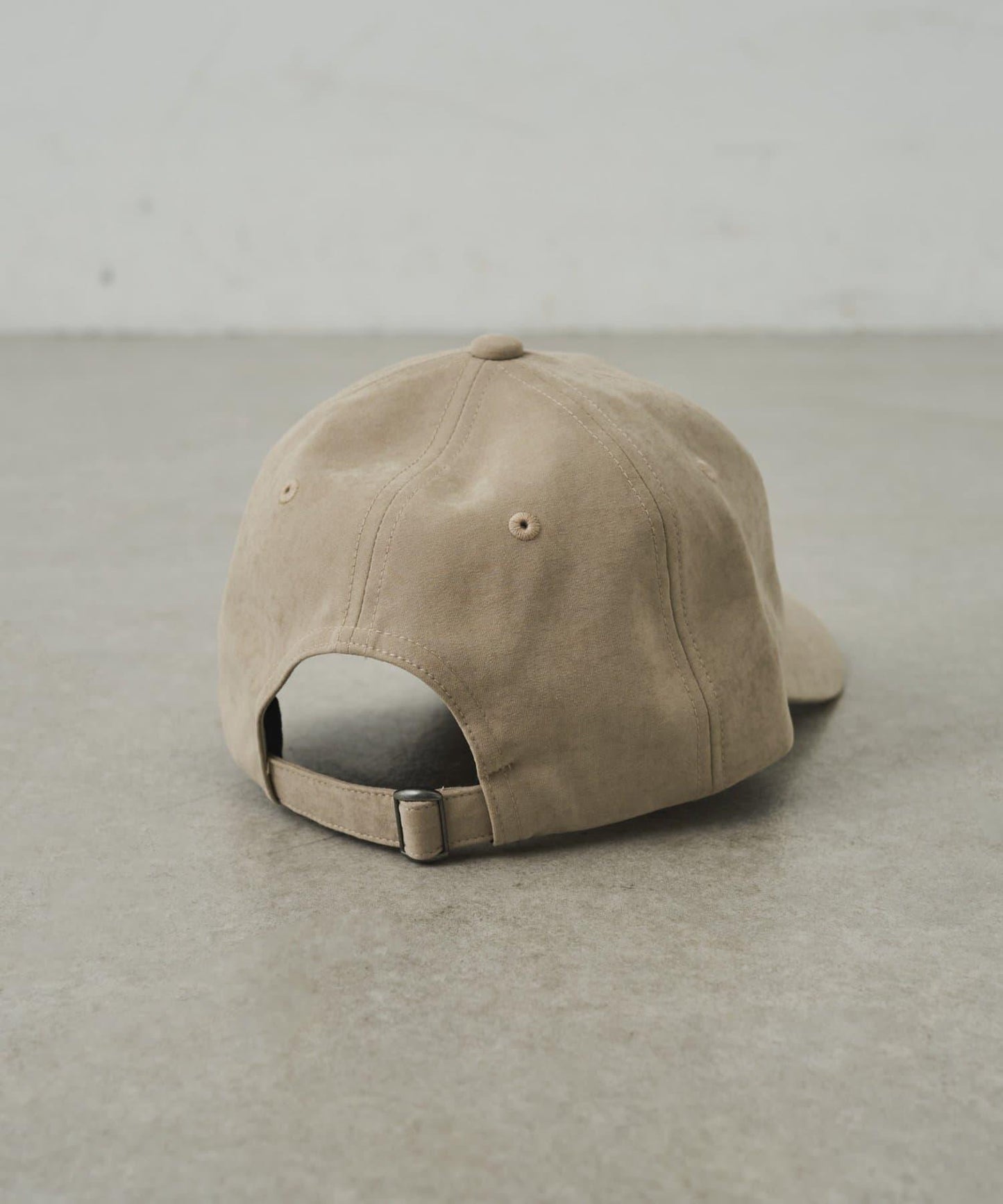 UNISEX 麂皮刺繡Logo棒球帽