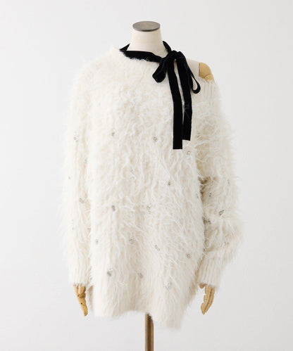 【Premium order】蓬鬆甜美珠寶針織連衣裙