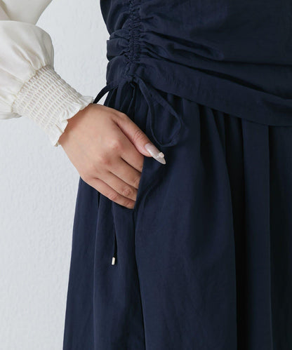 【La boutique BonBon】抽繩吊帶連衣裙