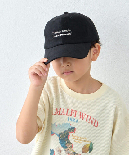 【KIDS】兒童加絨斜紋布Logo棒球帽