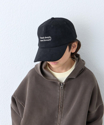 【KIDS】兒童加絨斜紋布Logo棒球帽