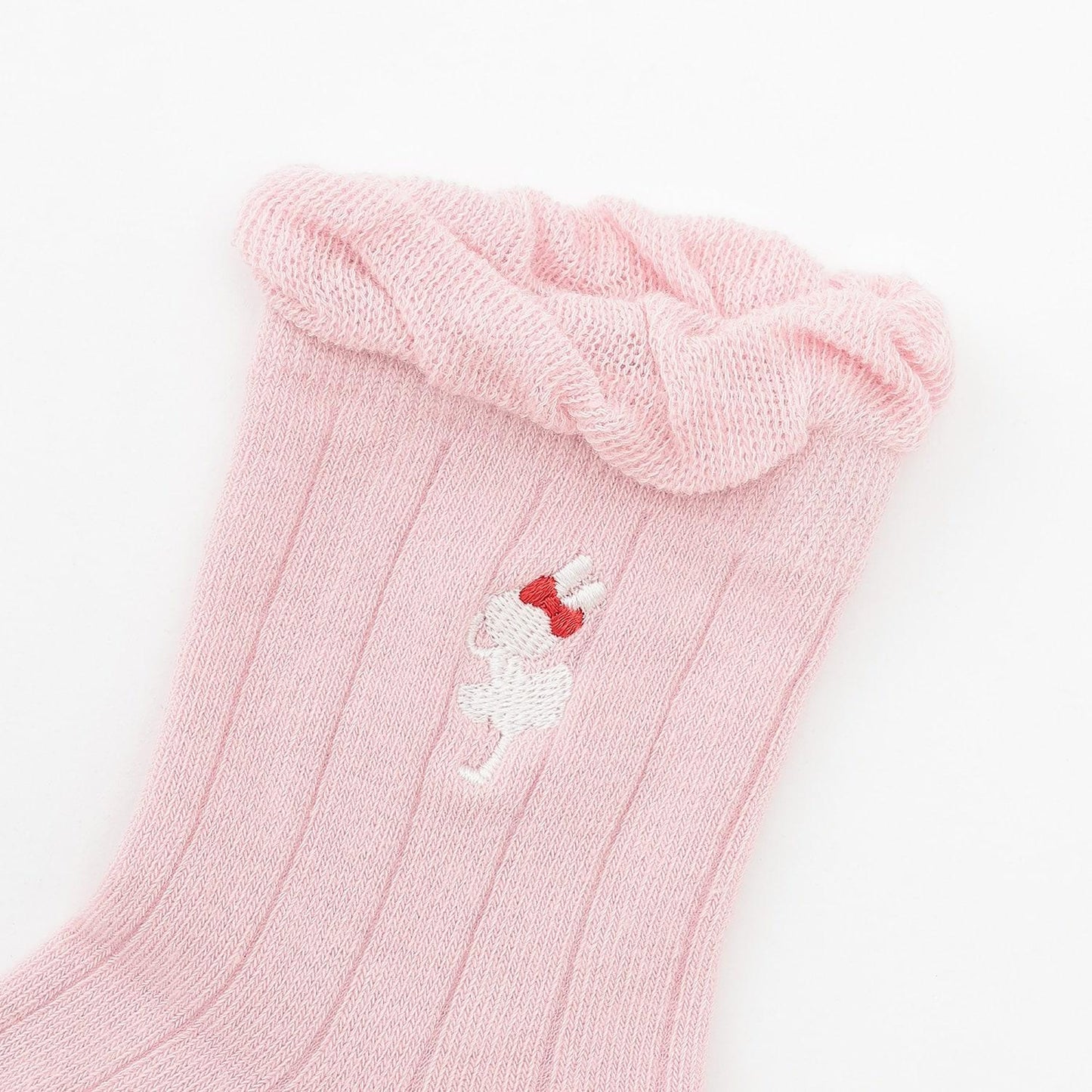 mimi刺繡圖案船襪