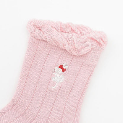 mimi刺繡圖案船襪