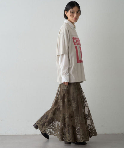 【KATHARINE HAMNETT】スローガンフットボールTシャツ