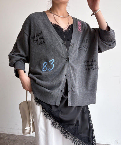 刺繡針織開衫