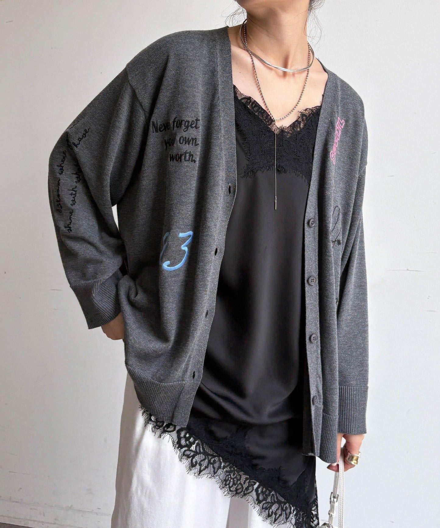 刺繡針織開衫