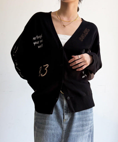 刺繡針織開衫