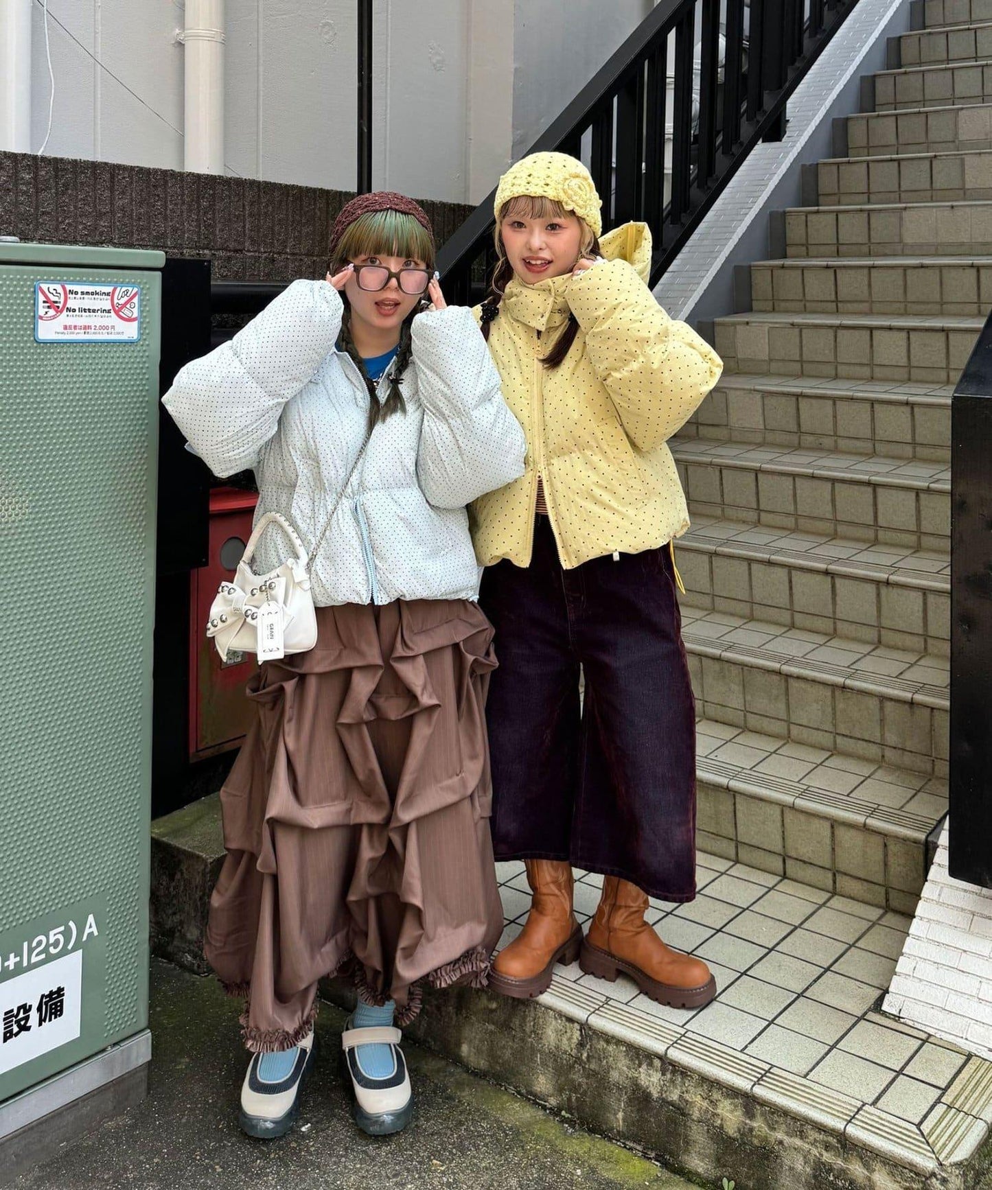 【アウター総選挙2026対象アイテム】 波點格紋拼色蝙蝠袖泡泡袖夾克