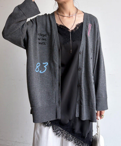 刺繡針織開衫