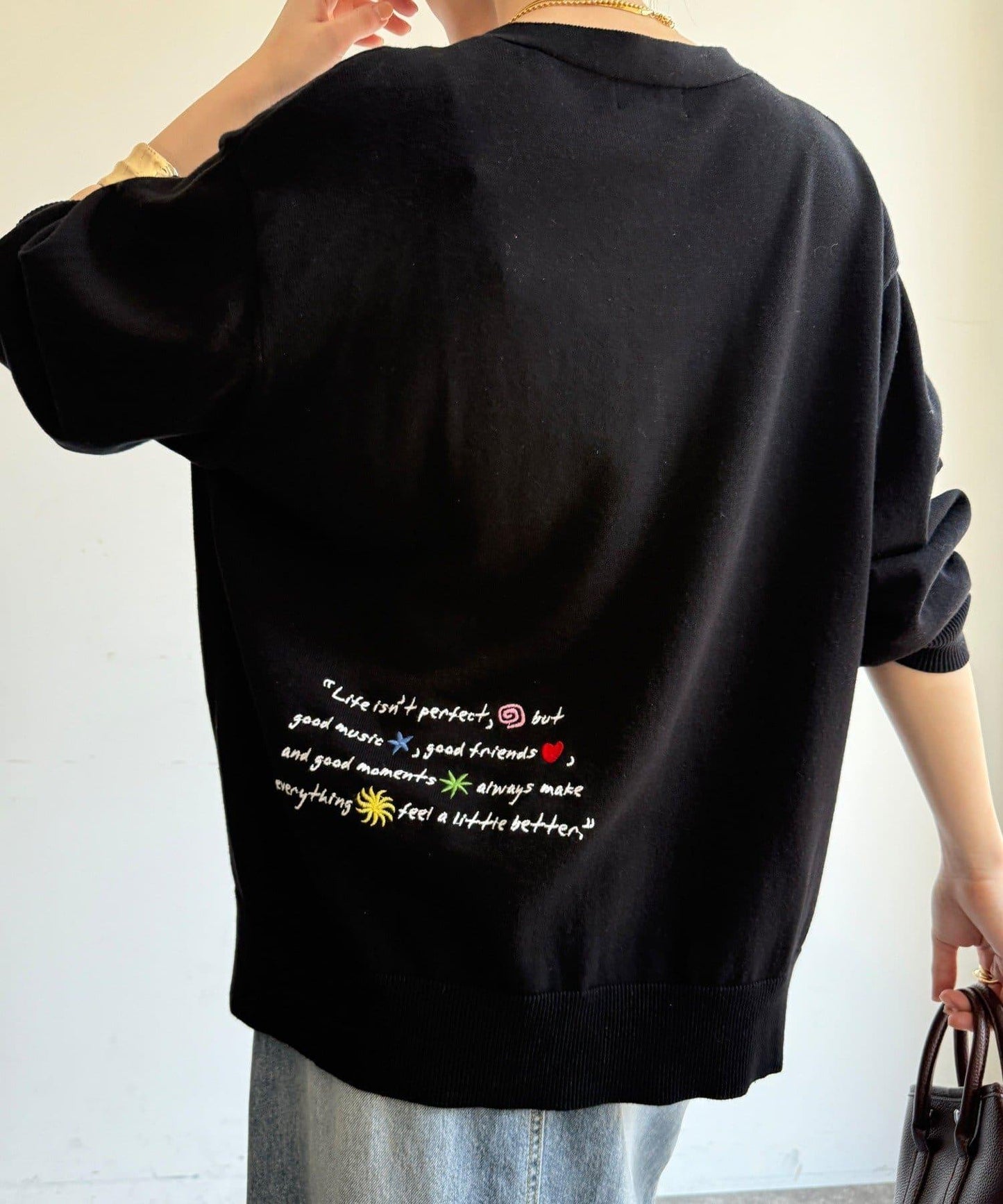 刺繡針織開衫