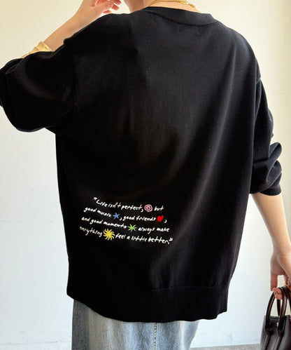 刺繡針織開衫