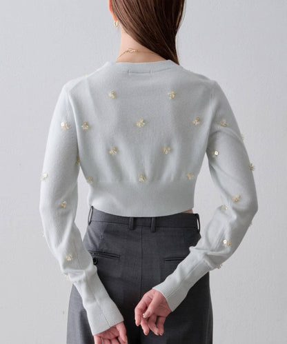 串珠刺繡針織開衫