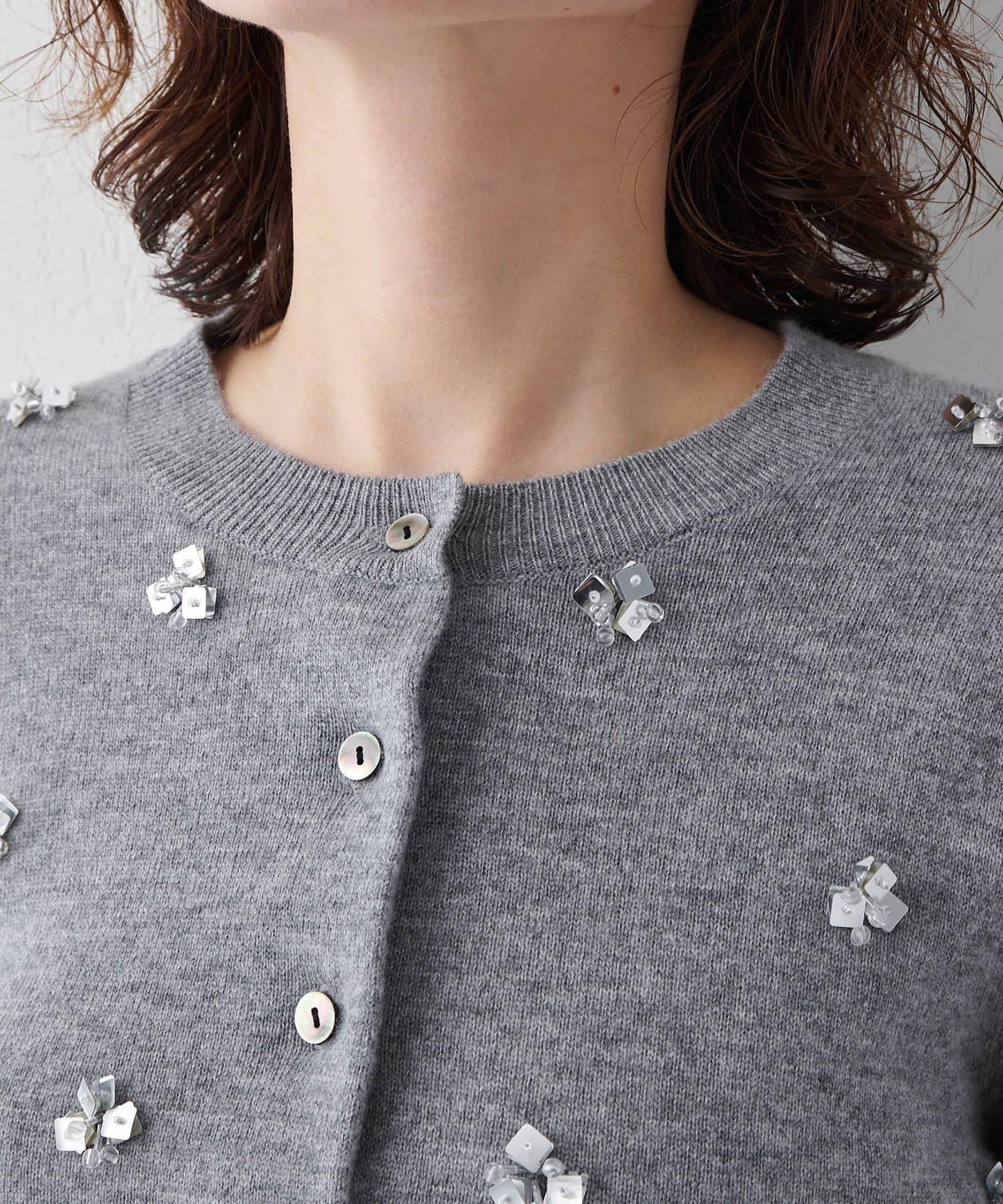 串珠刺繡針織開衫