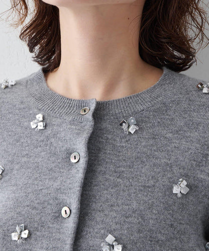 串珠刺繡針織開衫