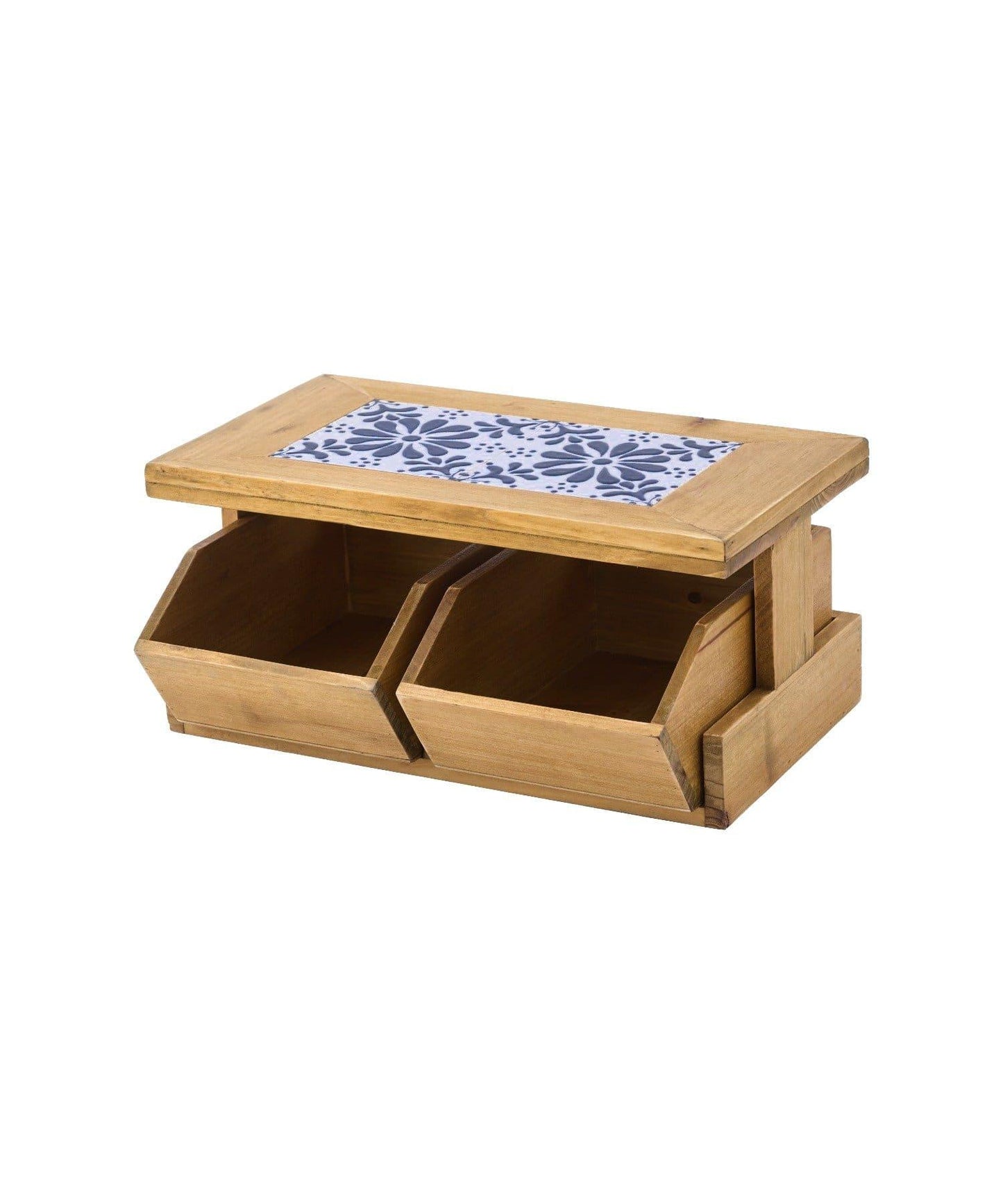 Natural Tile 雙層抽屜收納架
