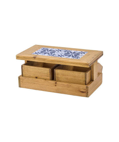 Natural Tile 雙層抽屜收納架