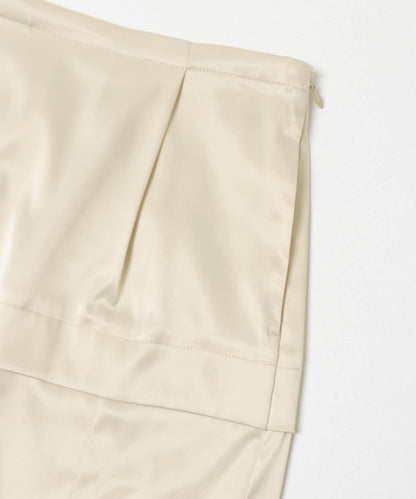 光澤感中長半身裙