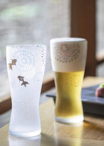 【アデリア】Premium花火 啤酒杯M對杯套裝