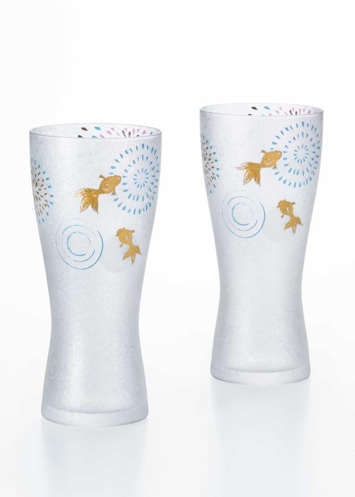 【アデリア】Premium花火 啤酒杯M對杯套裝