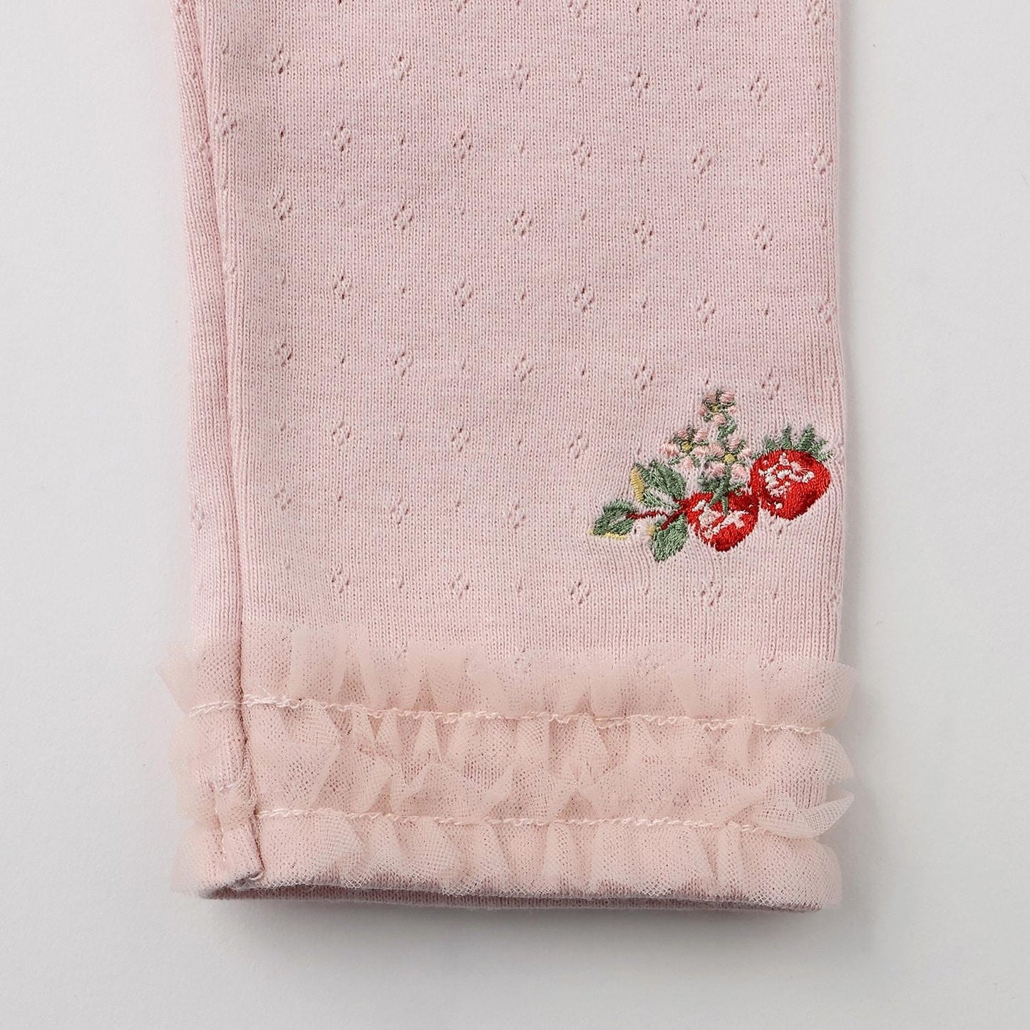 野草莓刺繡九分打底褲