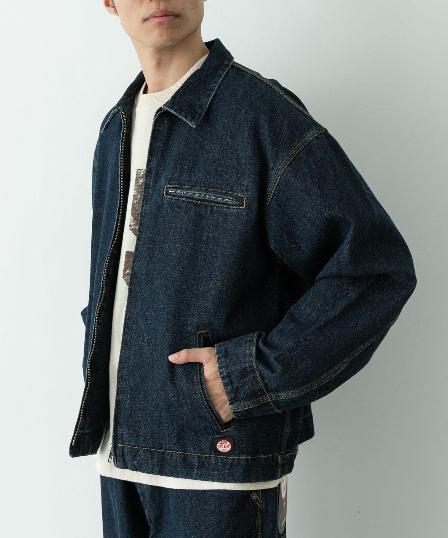 RED KAP×Sonny Label 聯名款 牛仔拉鍊夾克