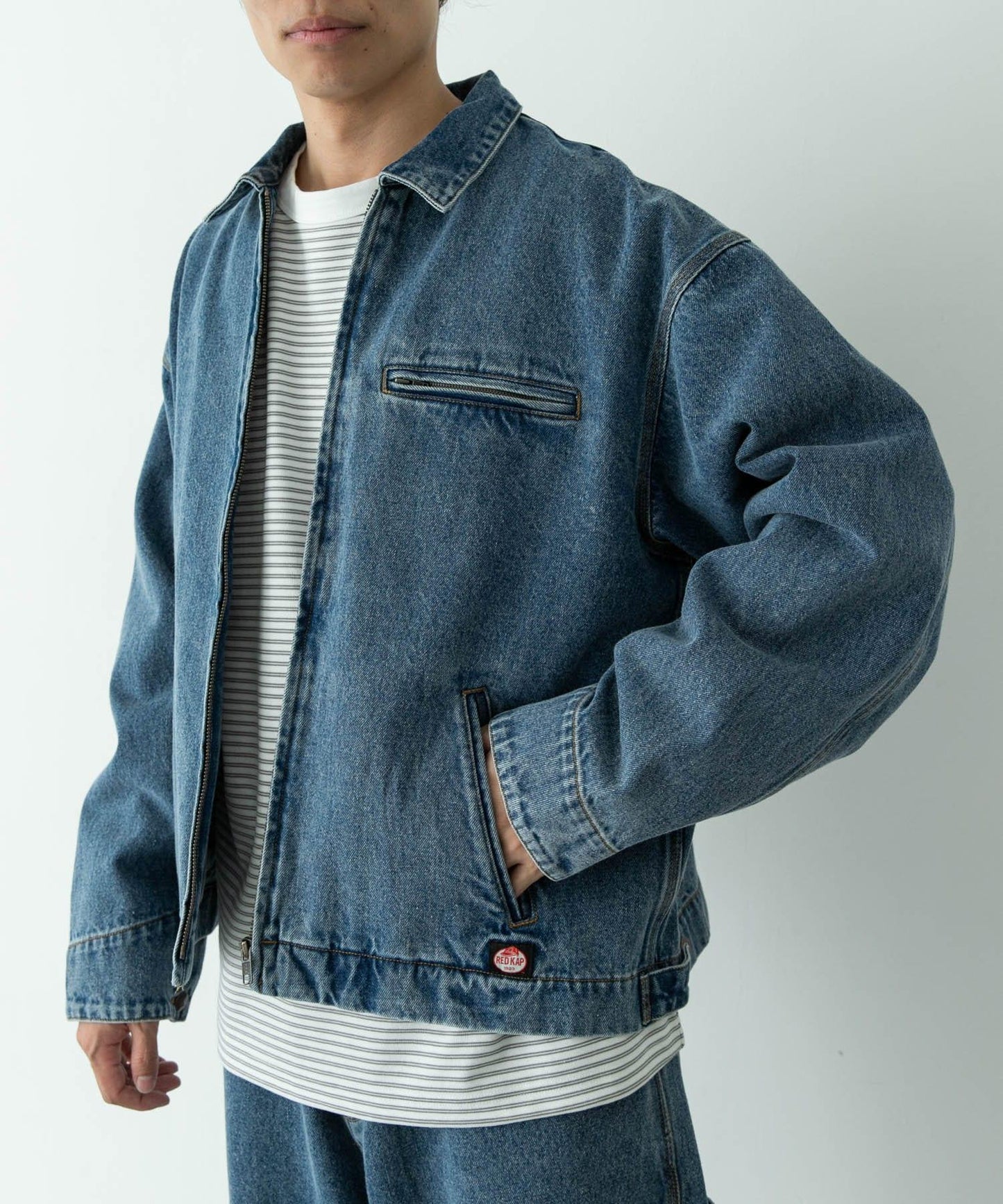 RED KAP×Sonny Label 聯名款 牛仔拉鍊夾克