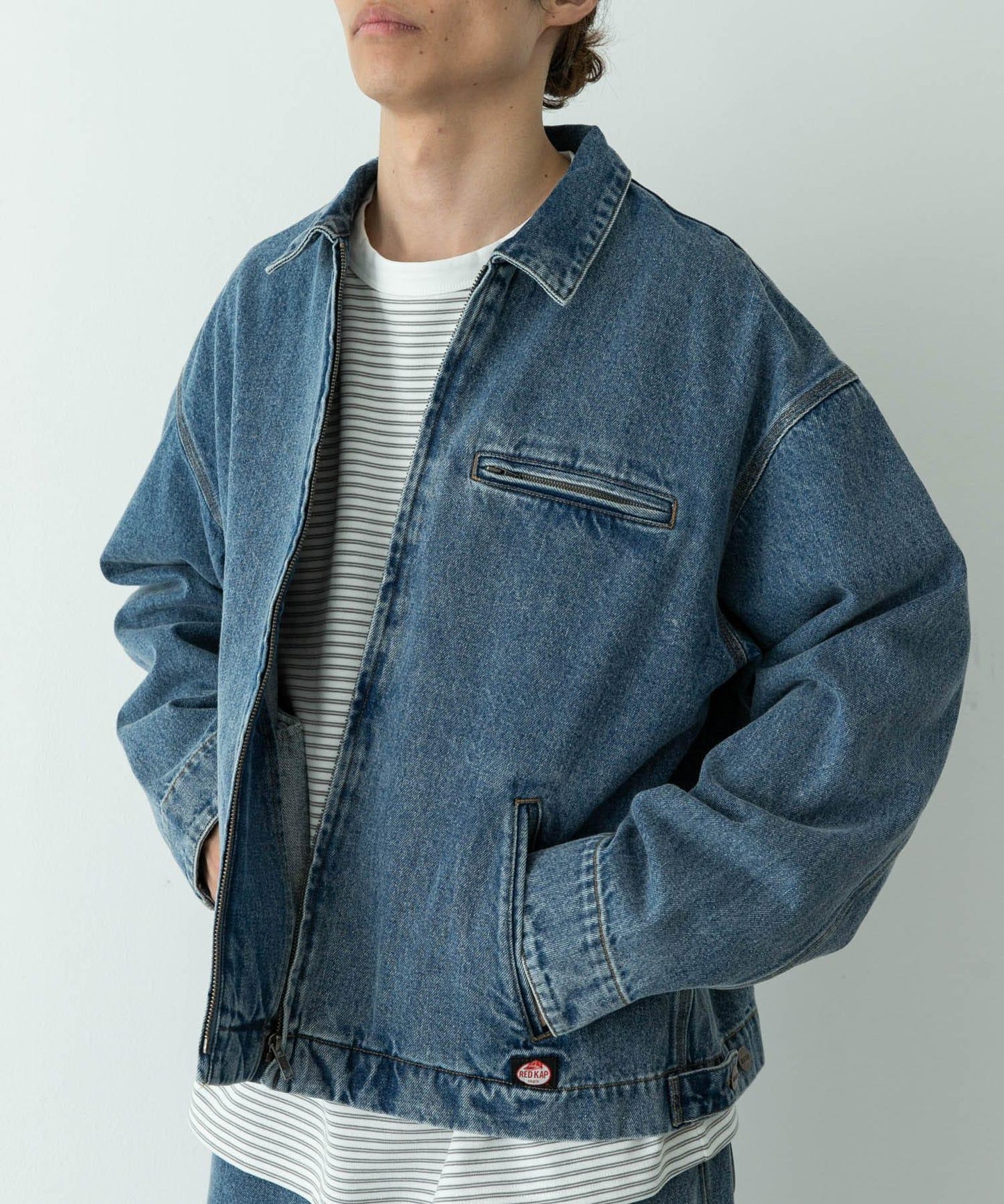 RED KAP×Sonny Label 聯名款 牛仔拉鍊夾克
