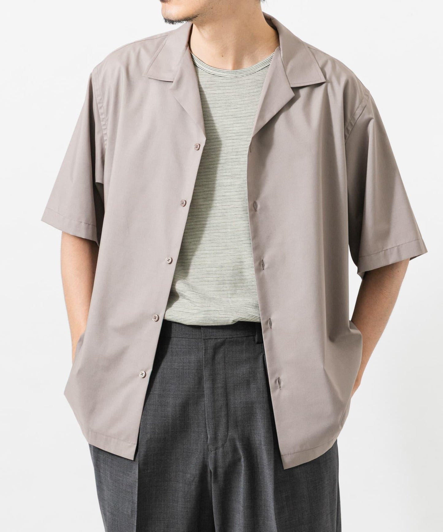 TECH BLEND RAYON 開領襯衫