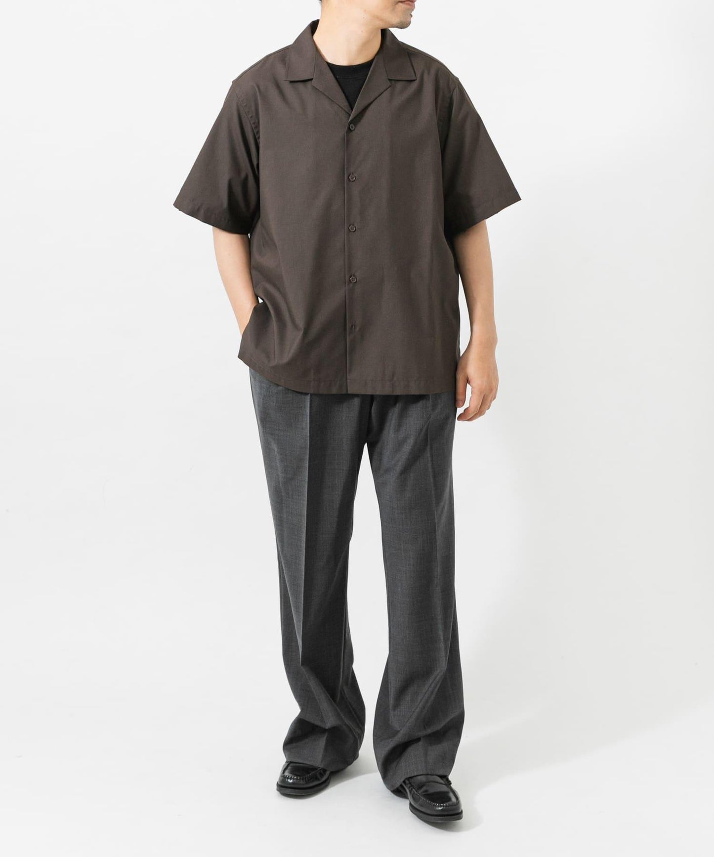 TECH BLEND RAYON 開領襯衫