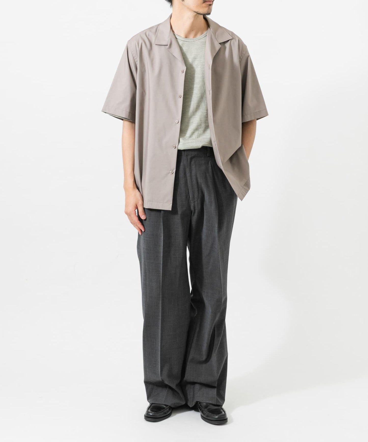 TECH BLEND RAYON 開領襯衫