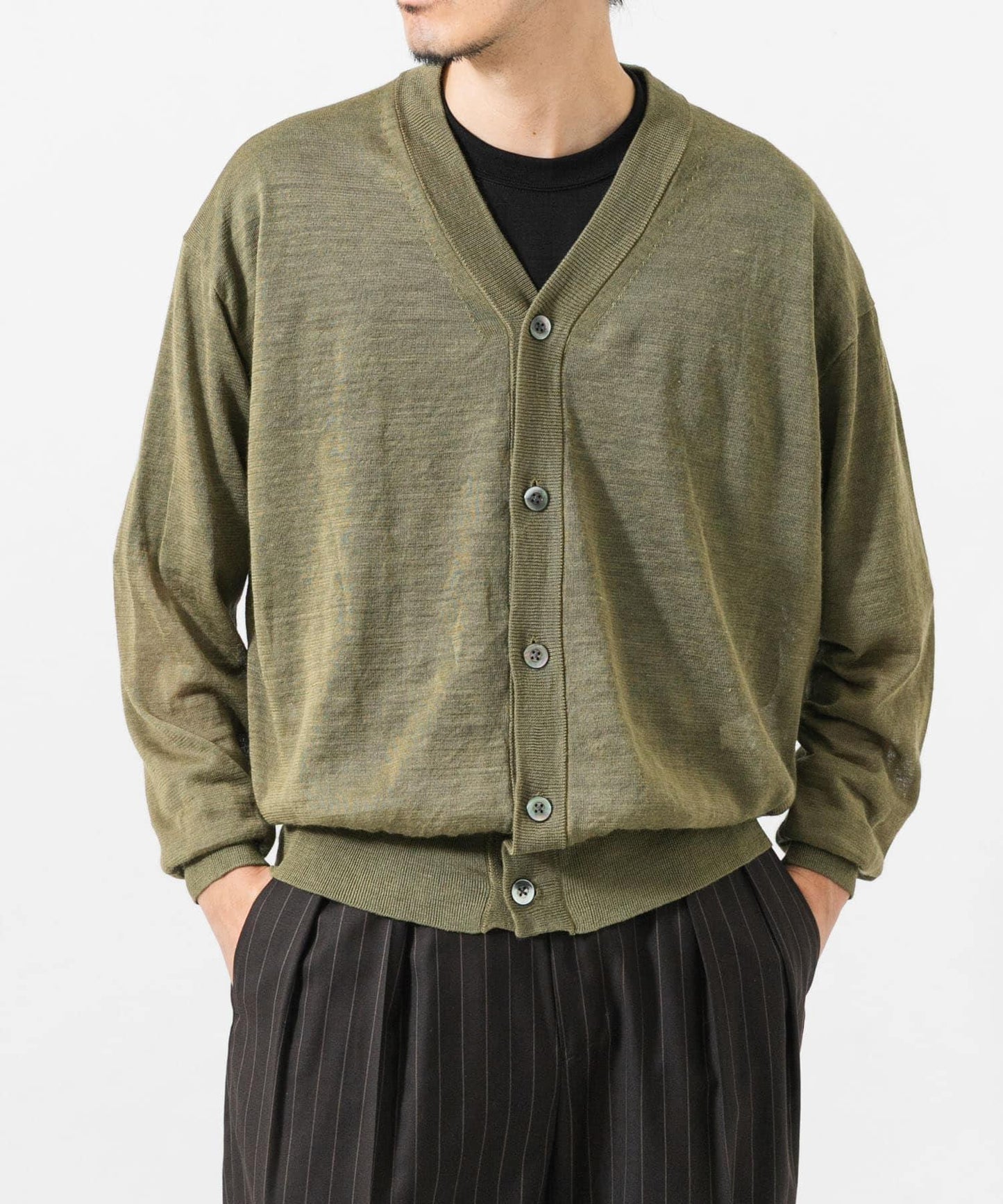 RAMIE SHEER 苧麻開衫