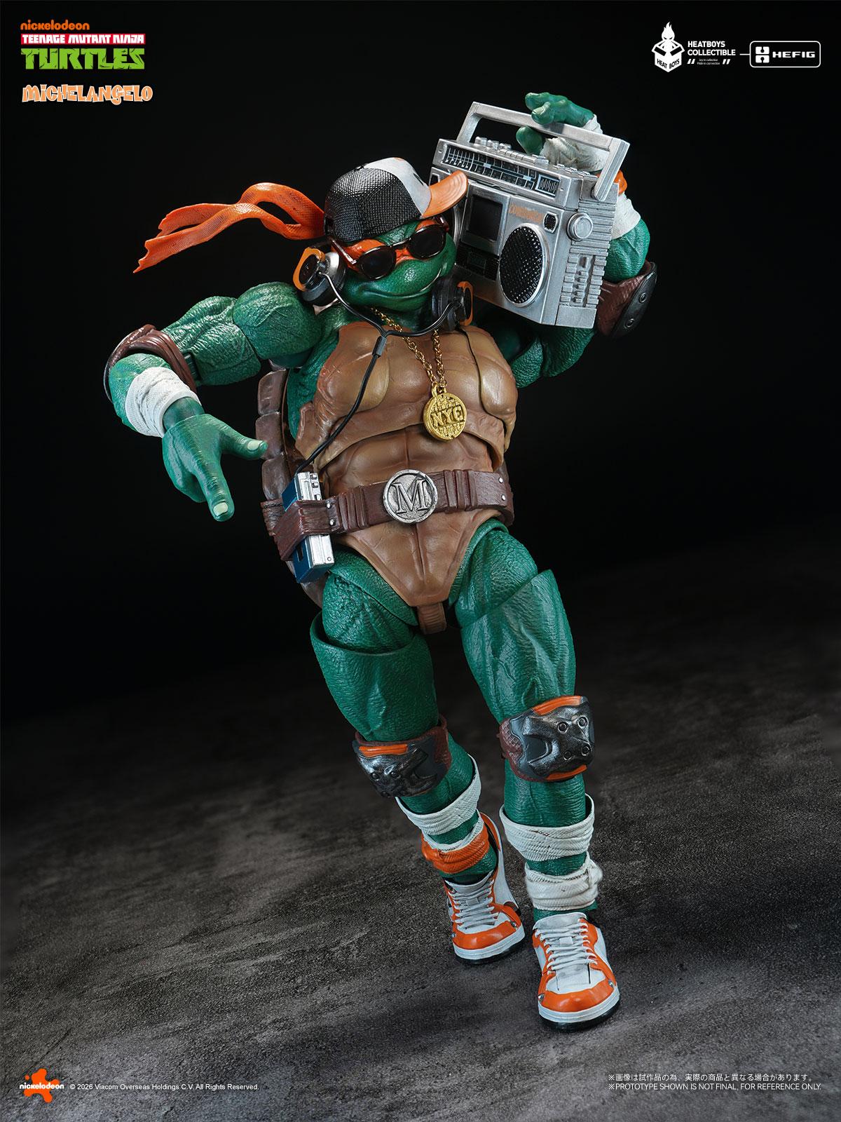 ミュータント・タートルズ HEATBOYS HB0105米開朗基羅 可動人偶 豪華版 （初回特典：替換頭雕）