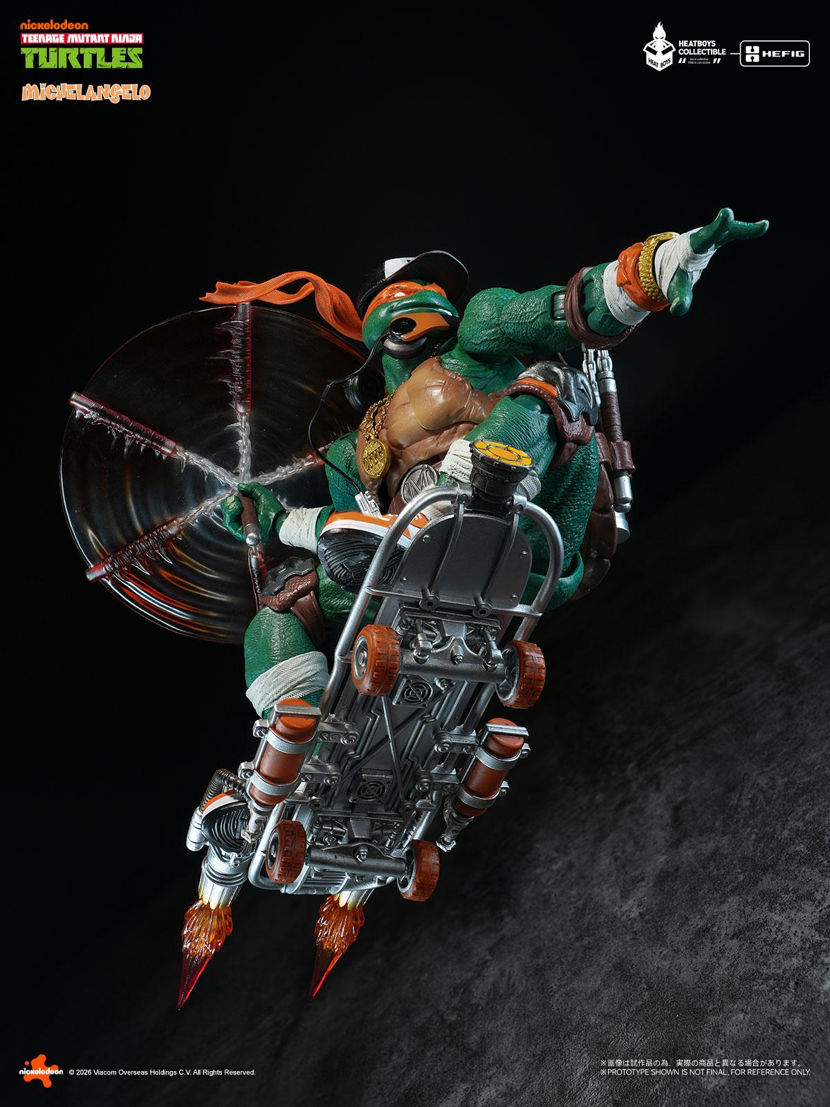 ミュータント・タートルズ HEATBOYS HB0105米開朗基羅 可動人偶 豪華版 （初回特典：替換頭雕）