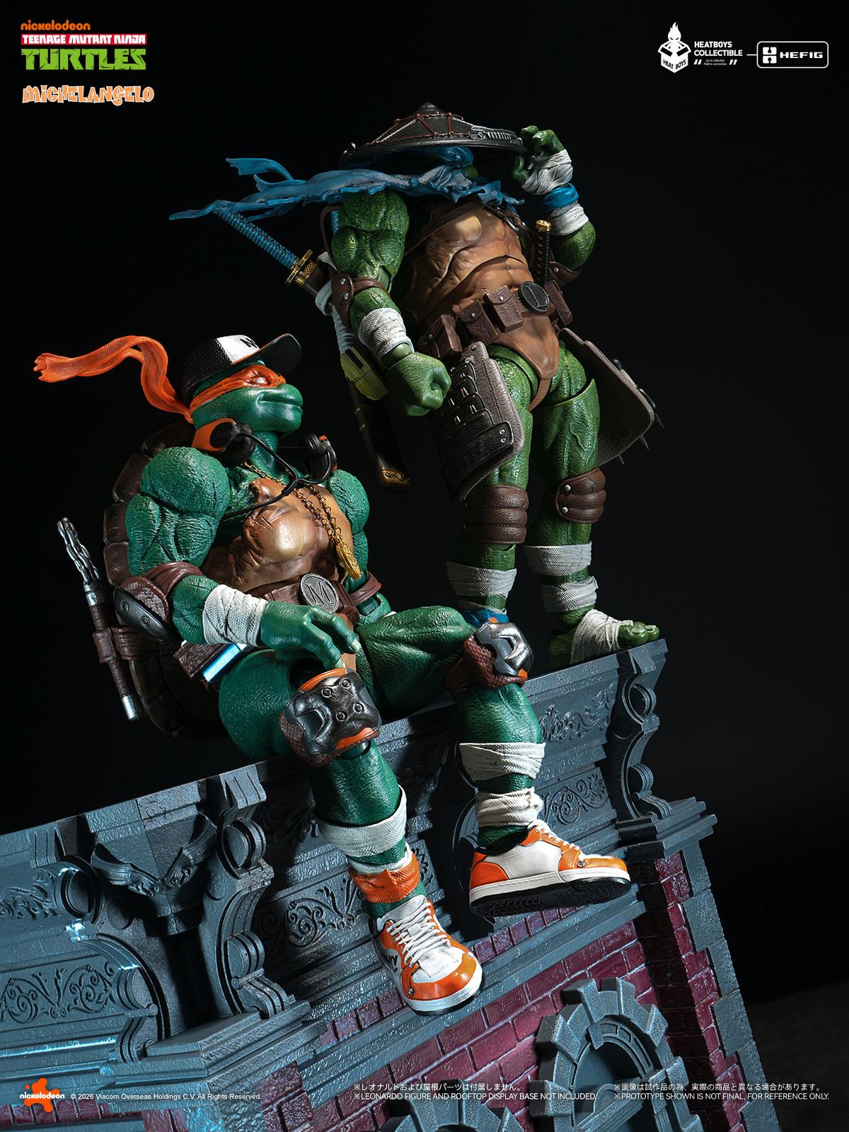 ミュータント・タートルズ HEATBOYS HB0105米開朗基羅 可動人偶 豪華版 （初回特典：替換頭雕）