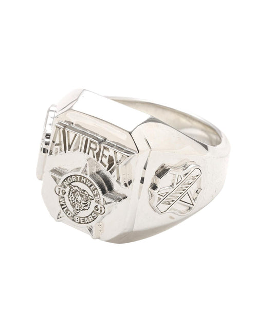 AVIREX by J.H.M CO.,LTD. VARSITY ARCHIVES WILD BEAR SIGNET RING