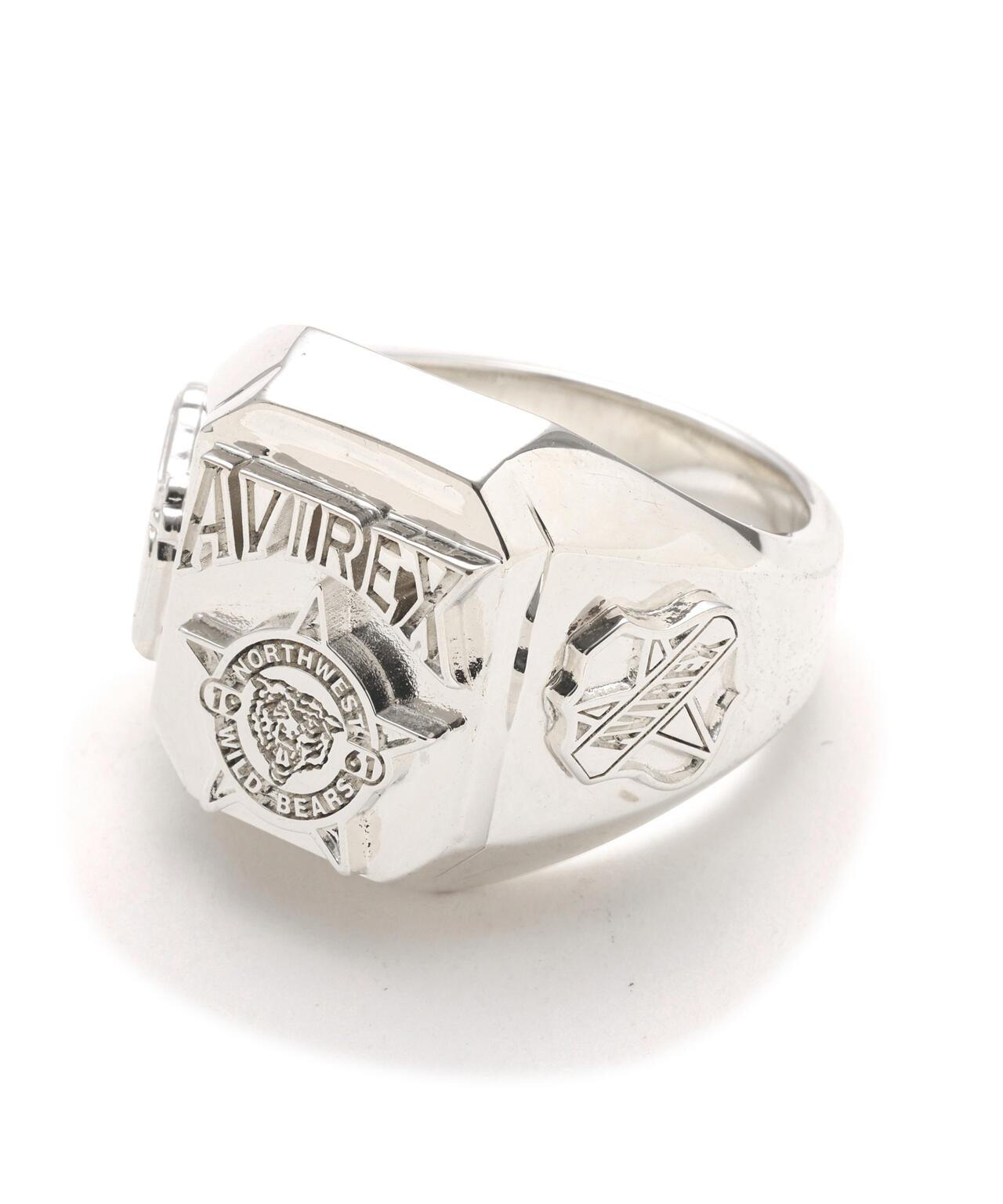 AVIREX by J.H.M CO.,LTD. VARSITY ARCHIVES WILD BEAR SIGNET RING
