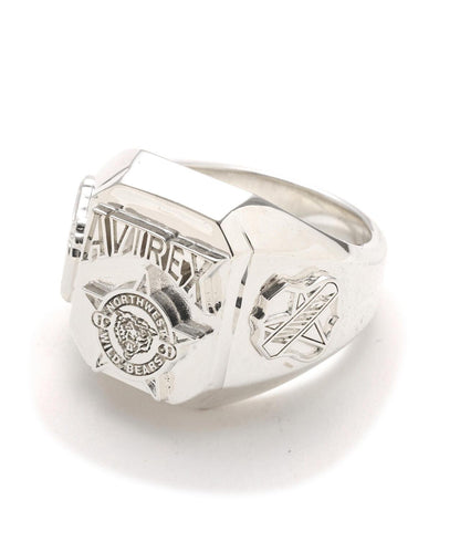 AVIREX by J.H.M CO.,LTD. VARSITY ARCHIVES WILD BEAR SIGNET RING