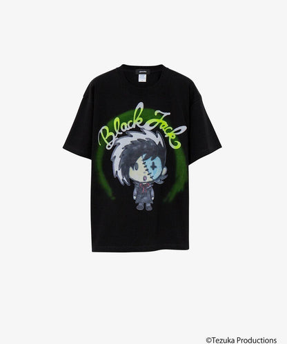 guernika/ゲルニカ/Thumb Doll Spray Tshirt/黑傑克