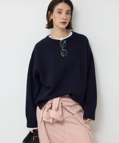 羊毛圓領套頭衫