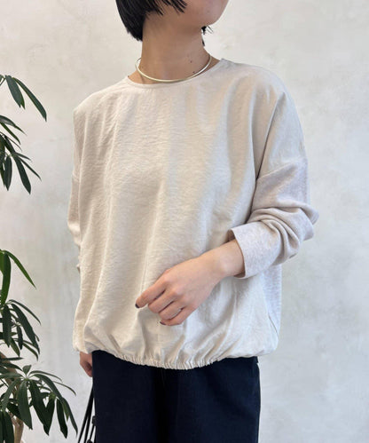蜜桃絨拼接針織衫