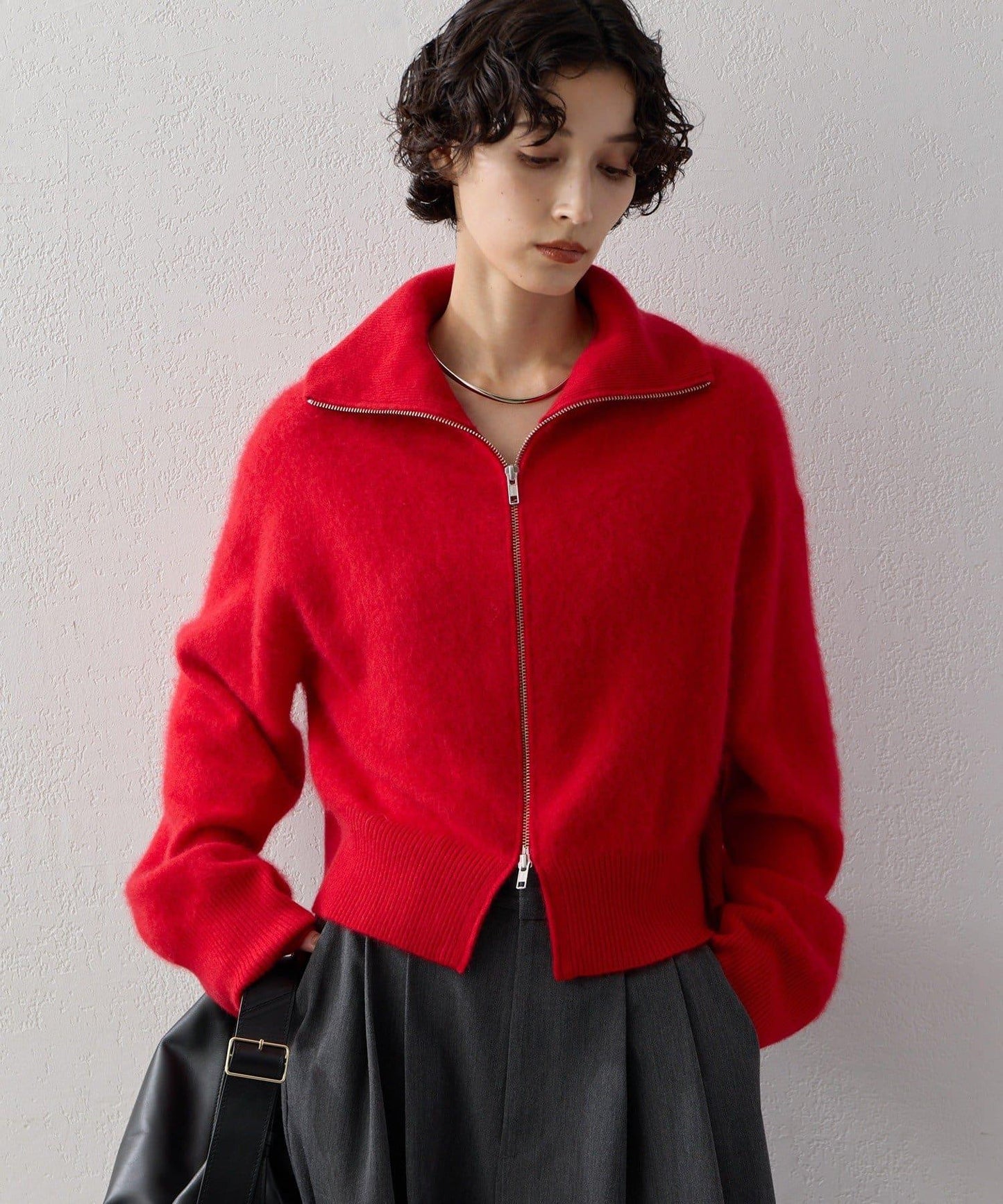 羊毛羊絨司機領針織衫